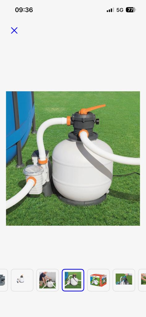 Zandfilter voor zwembad +gratis producten, Enlèvement, Utilisé, Filtre