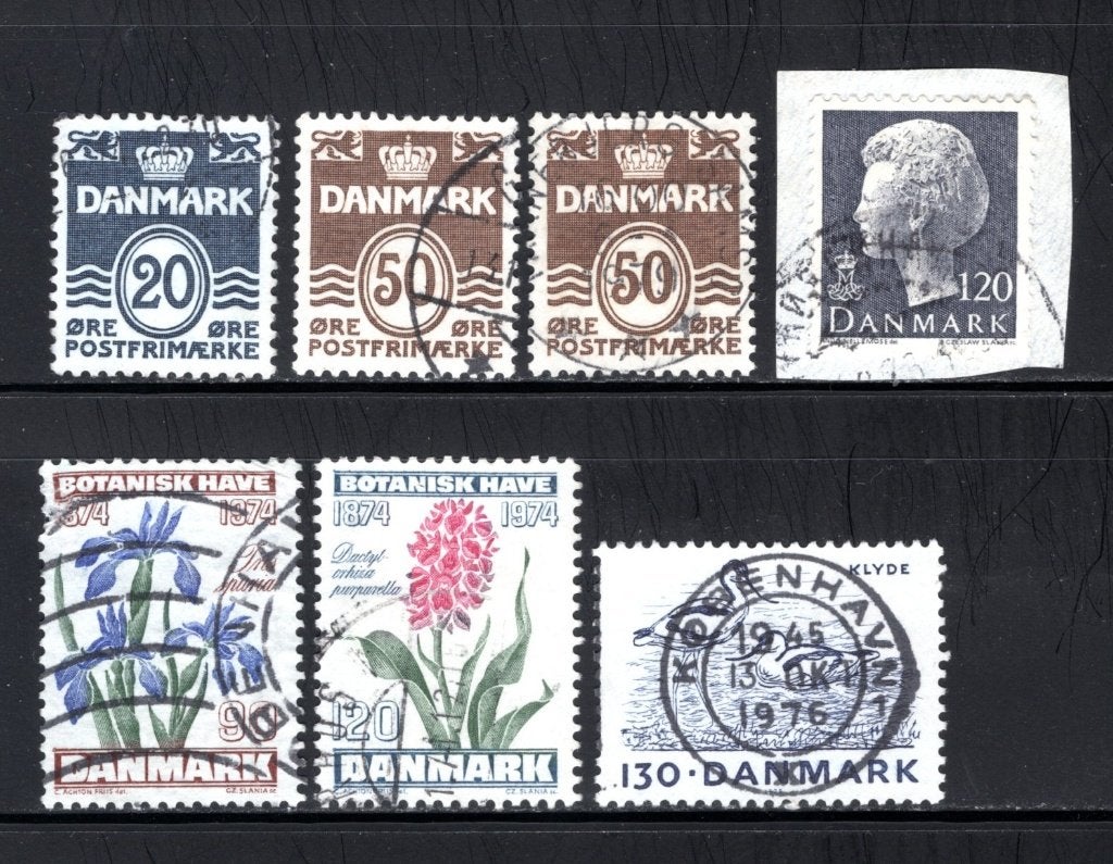 DANEMARK Année du lot 1974-1975 timbré, Envoi, Danemark, Affranchi