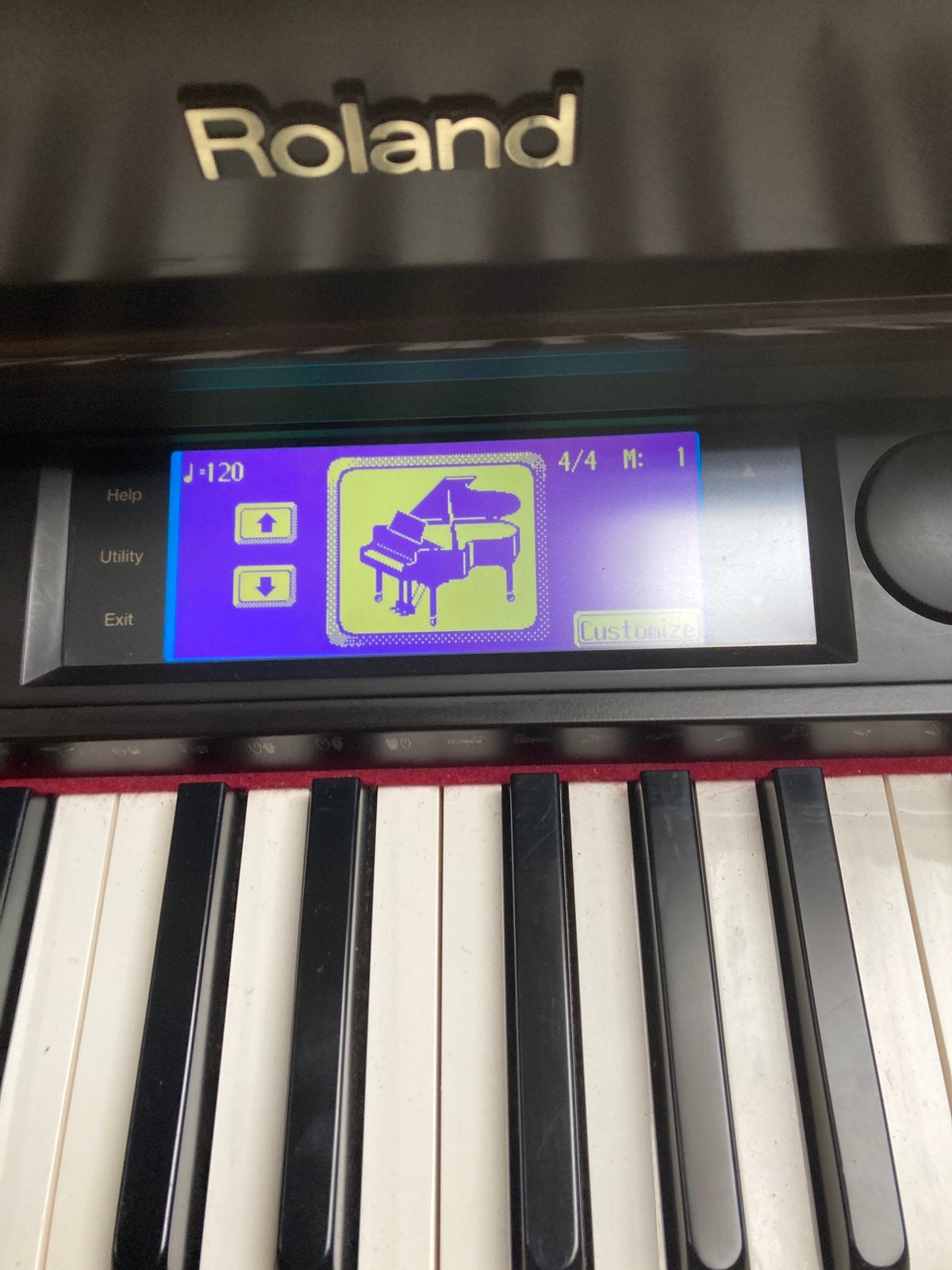 Roland KR-575, Enlèvement, Comme neuf