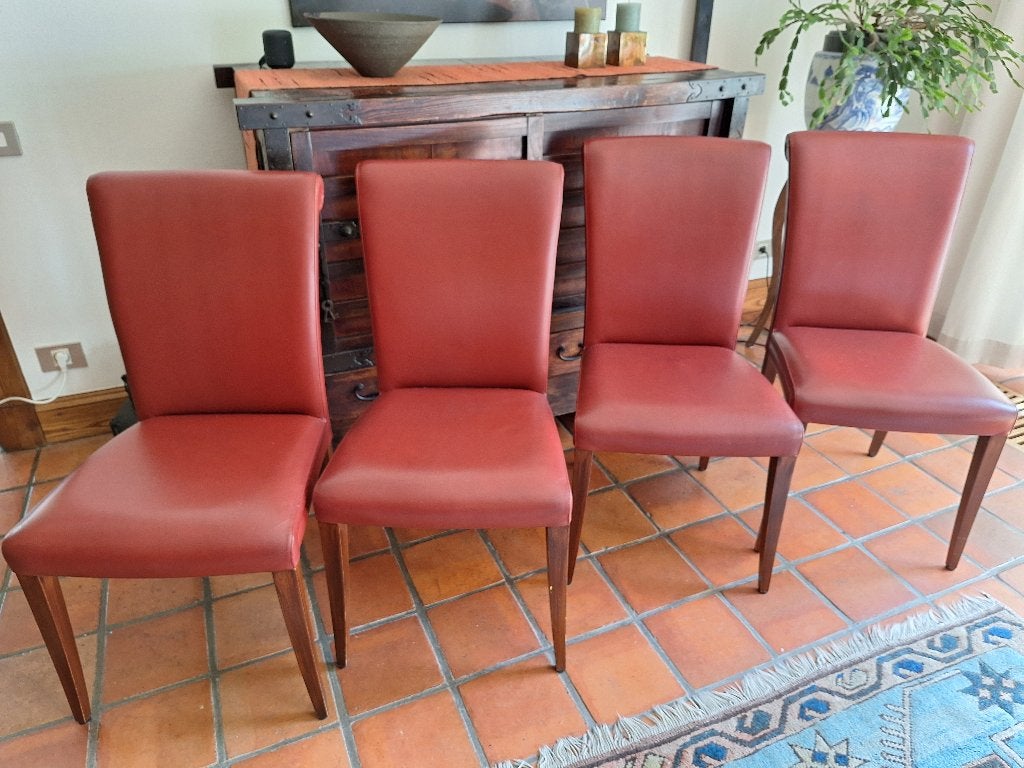 eetkamerstoelen, Maison & Meubles, Rouge, Comme neuf, Enlèvement, Tijdloos