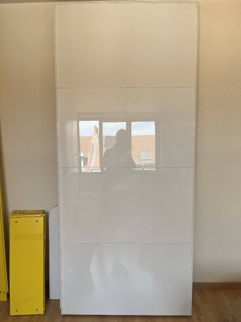 portes coulissantes gratuites armoire PAX, Verre, métal, Moins de 25 cm, Verre, 100 à 150 cm