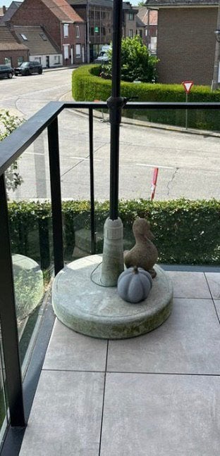 Grote parasol voet, Ophalen, Gebruikt