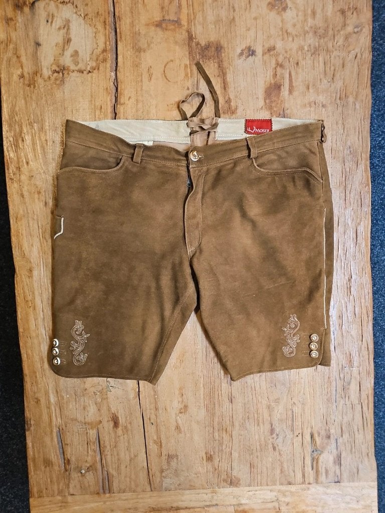Grote maat lederhosen heren, Kleding | Heren, Moser, Bruin, Overige maten, Ophalen of Verzenden