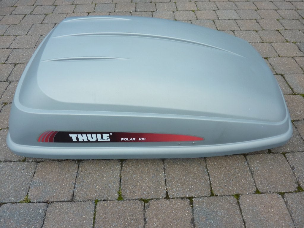 Dakkoffer Thule met bagagedragers, Autos : Divers, Coffres de toit, Enlèvement, Utilisé