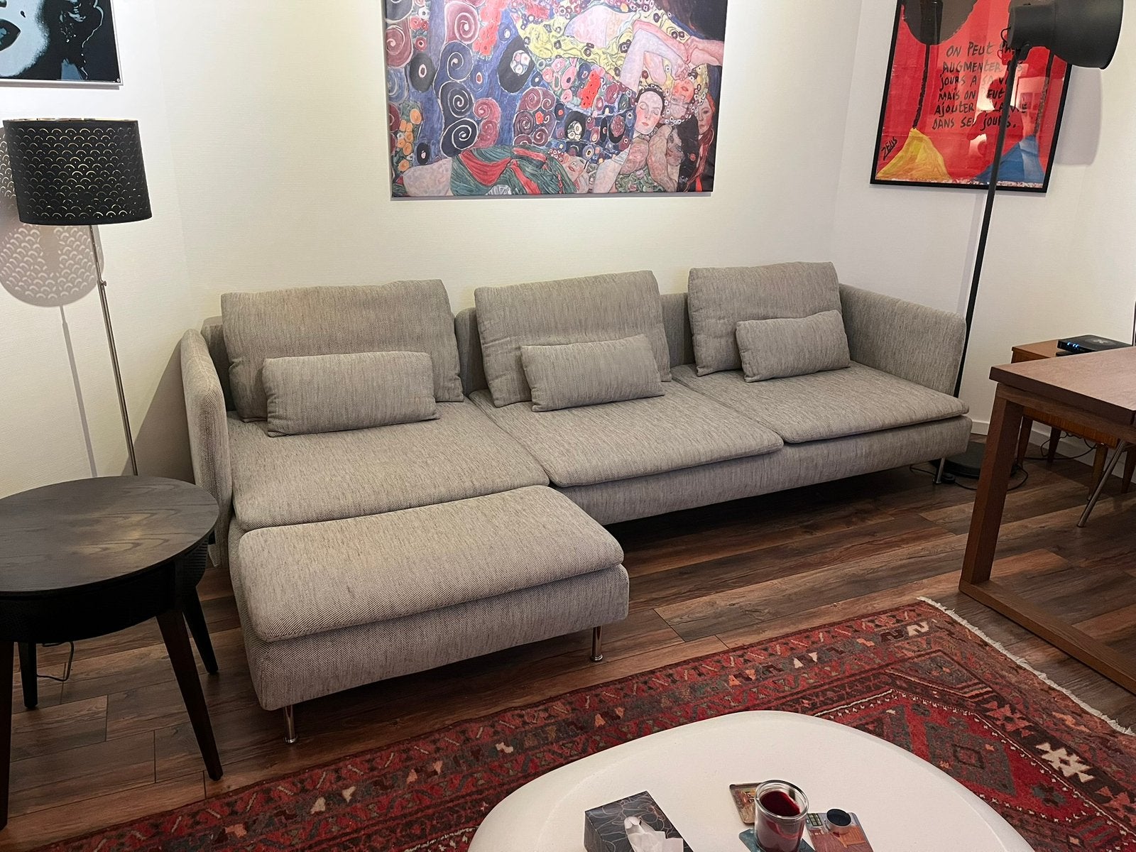 IKEA Soderhamn canapé modulaire 3 places + méridienne Viarp, Enlèvement, Comme neuf