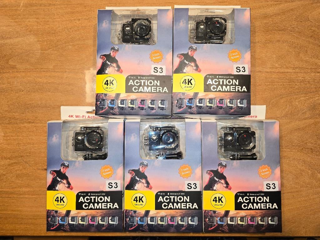 LOT (5X) - 4K actiecamera, Ophalen, Nieuw, Overige merken