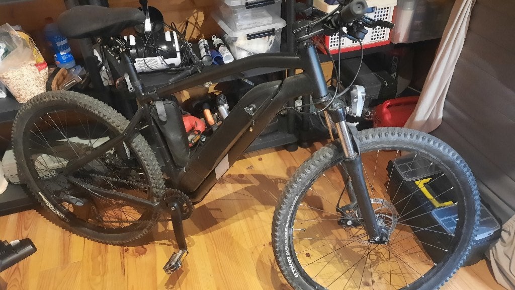 VTT ELECTRIQUE ROCKRIDER E-ST 100, Autres marques, 45 à 49 cm, Enlèvement, Utilisé