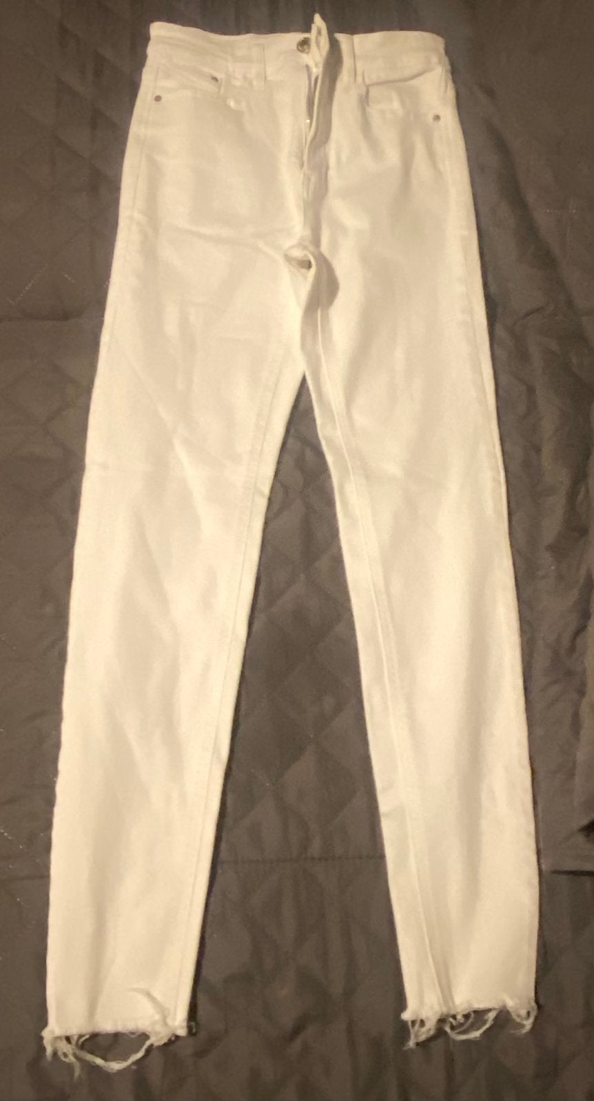 Witte skinny broek, Kleding | Heren, Broeken en Pantalons, Ophalen, Zo goed als nieuw