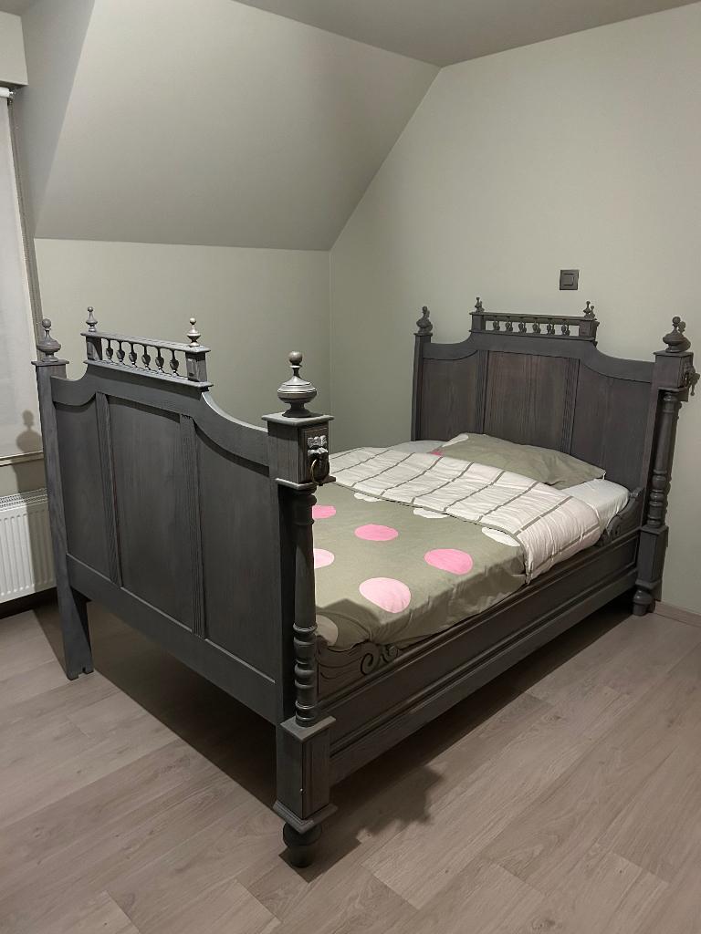 Bed, Huis en Inrichting, Slaapkamer | Bedden, Ophalen, Gebruikt, Twijfelaar