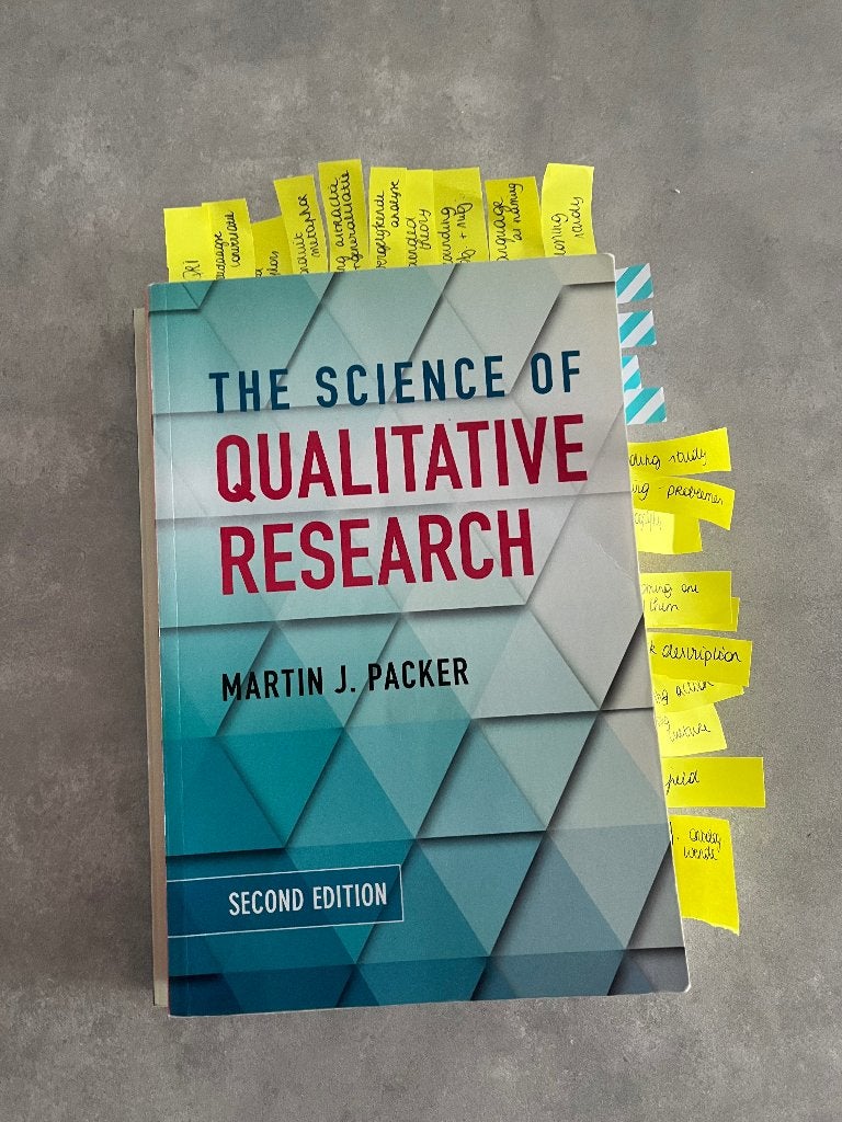 The science of qualitative research, Enlèvement ou Envoi, Comme neuf, Enseignement supérieur, Martin J. Packer