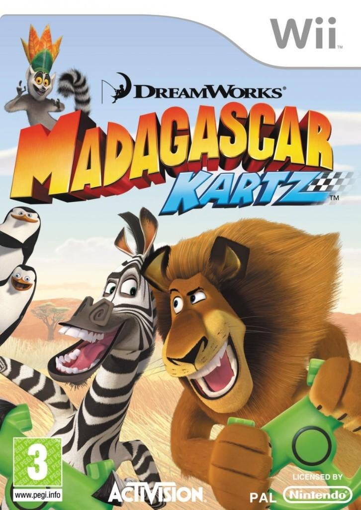 Dreamworks Madagascar Kartz, Consoles de jeu & Jeux vidéo, Jeux | Nintendo Wii, Enlèvement ou Envoi, 1 joueur, Course et Pilotage
