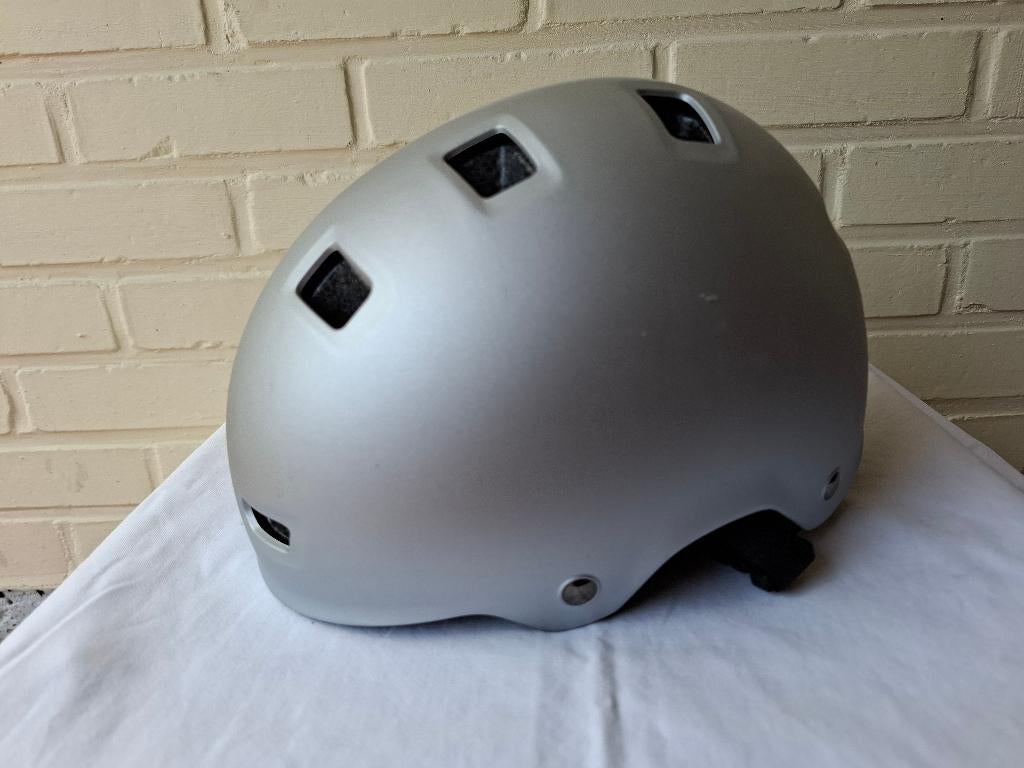 Helm voor inlineskaten skateboarden steppen, grijs – S, Overige merken, Verstelbaar, Kinderen, Ophalen of Verzenden