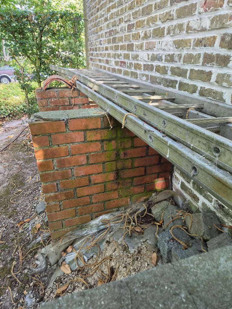 Bouwwerf ladder. 4m40, Diversen, Ophalen, Gebruikt