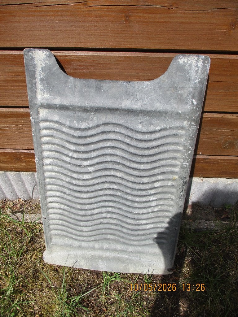 Vintage zinken wasbord, Ophalen