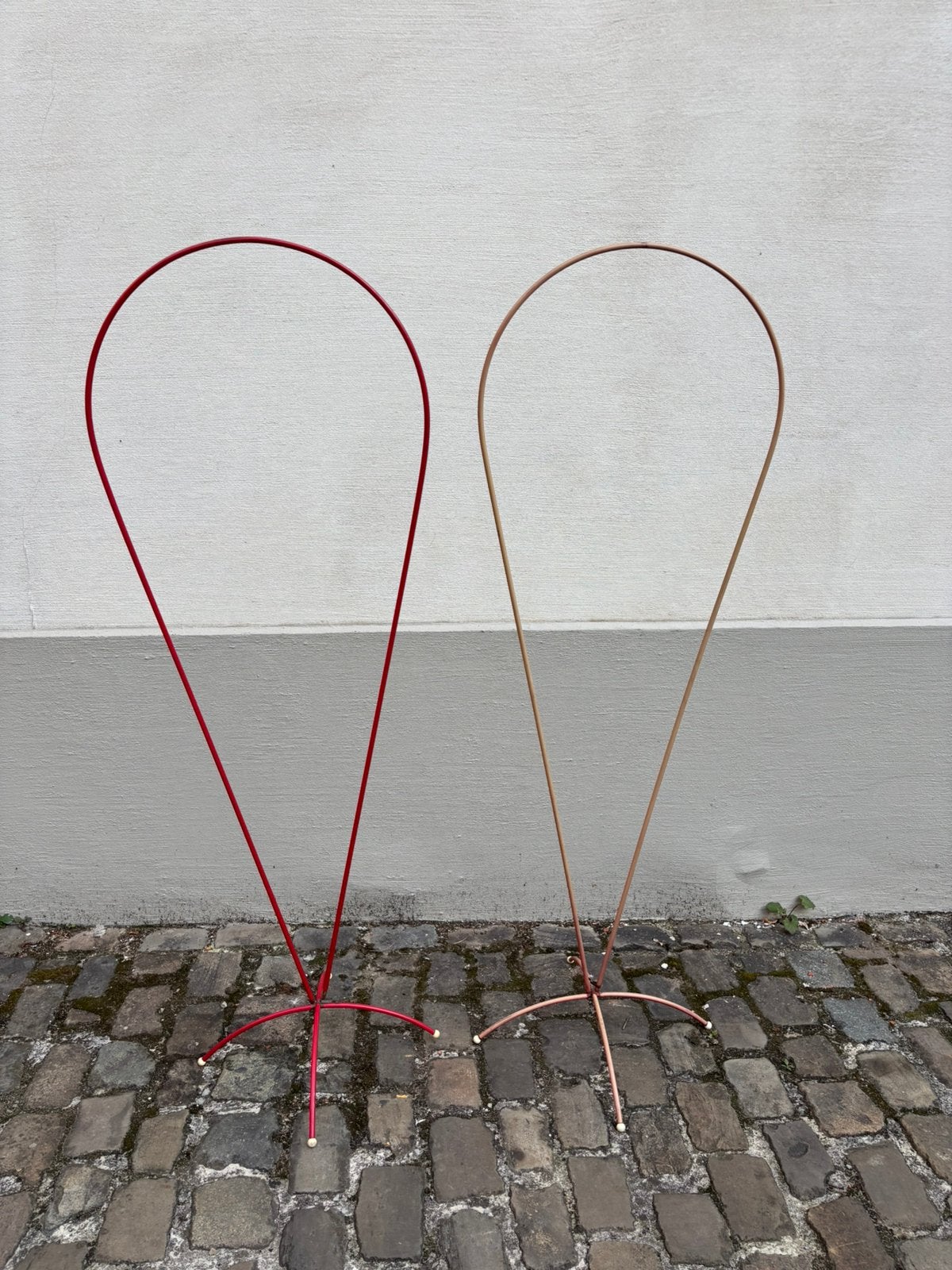 2 cintres à oiseaux en métal des années 60, Enlèvement, Comme neuf, Aluminium, Autres types