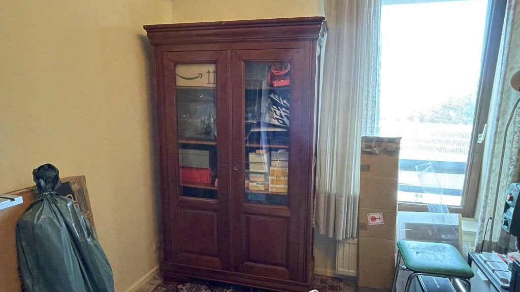 Bibliothèque Merisier 2 portes, Maison & Meubles, 25 à 50 cm, 100 à 150 cm, Utilisé, 150 à 200 cm