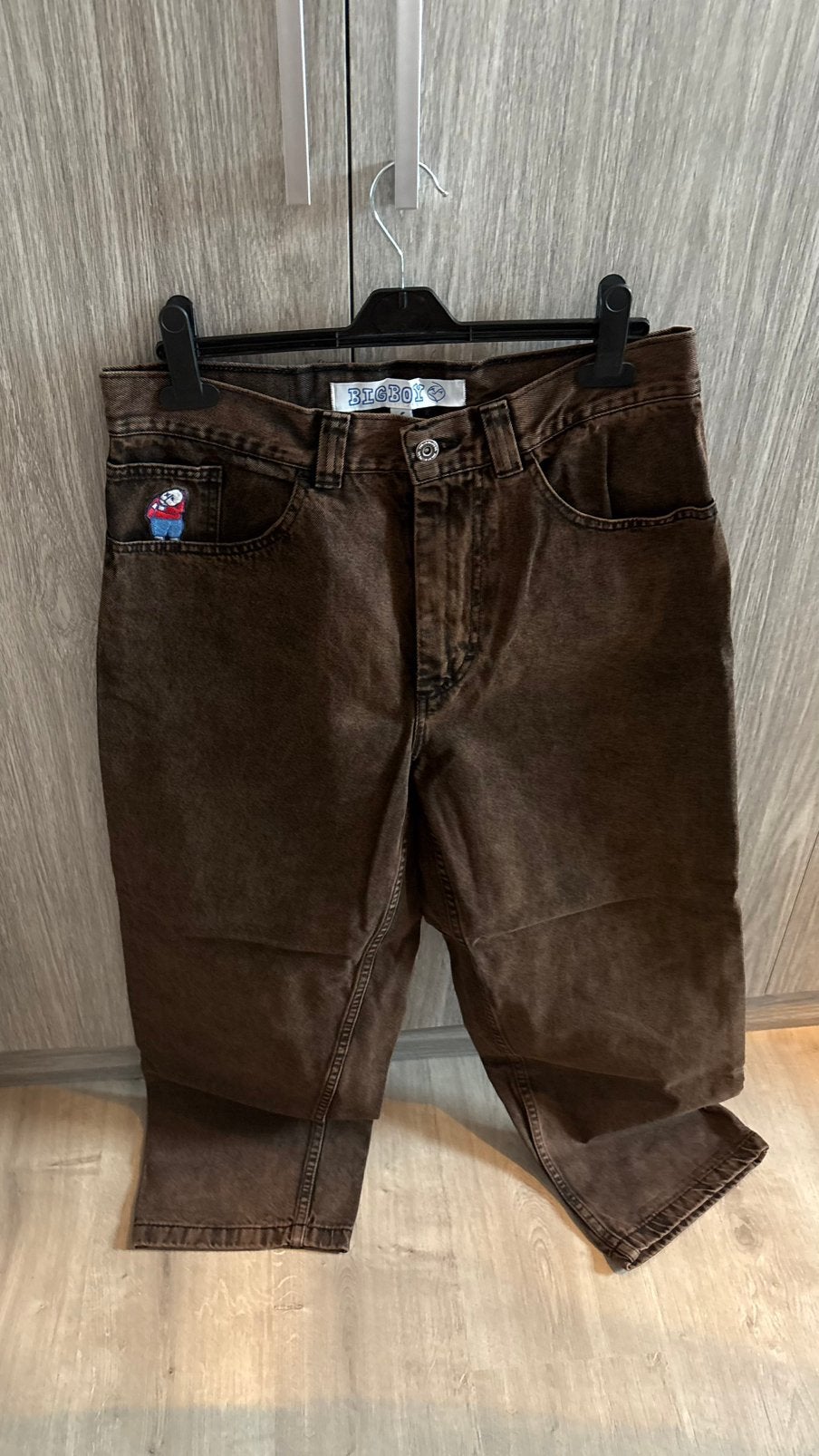 Bruine bigboy jeans, Enlèvement, Comme neuf