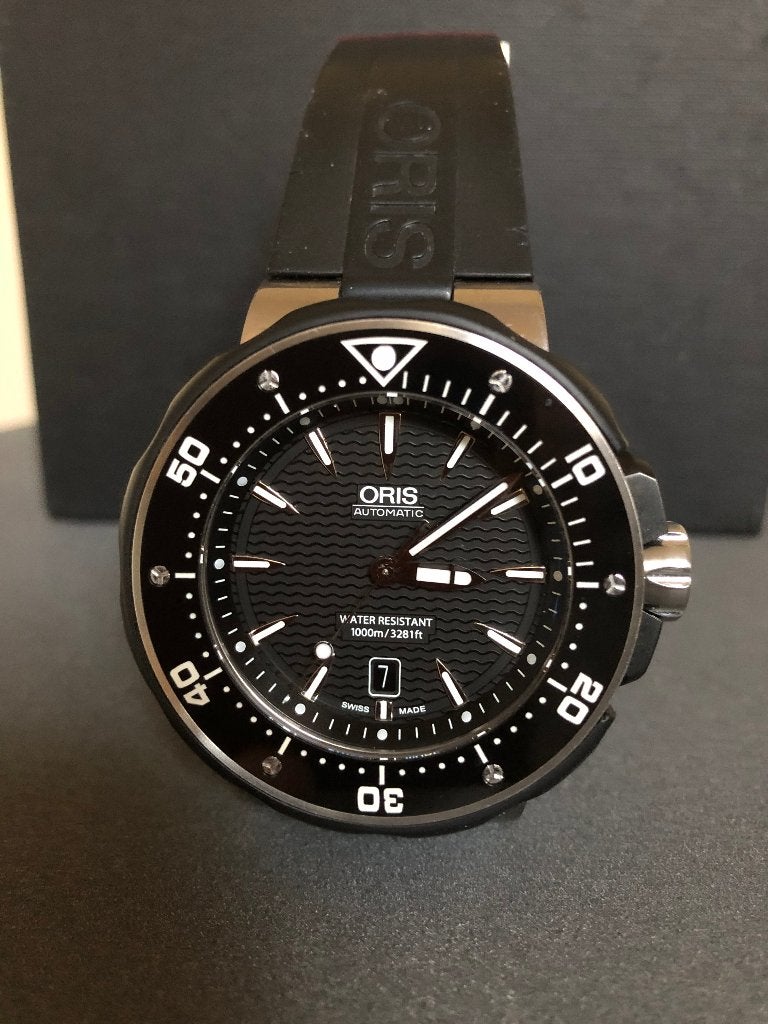 ORIS ProDiver Date Titanium 1000M (full set), Handtassen en Accessoires, Overige merken, Overige materialen, Polshorloge, Kunststof