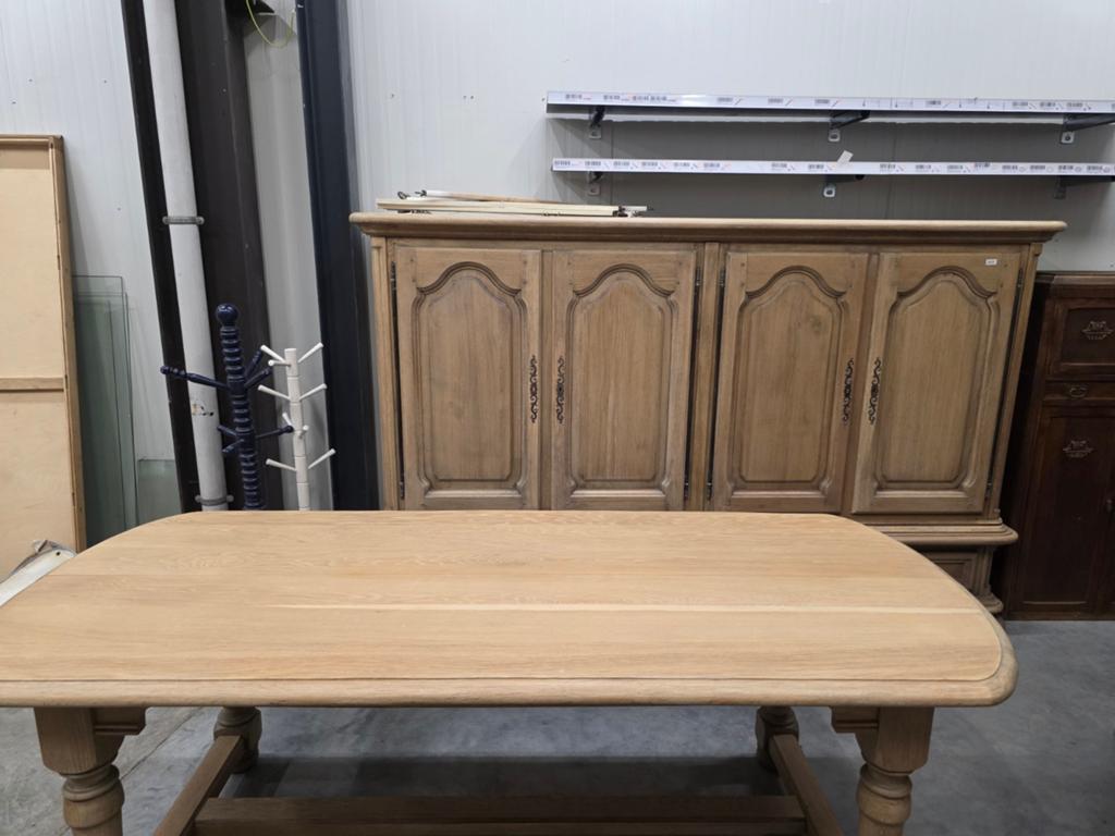 Mooie landelijke eetkamer set bestaande uit een ruime houten, Huis en Inrichting, Ophalen