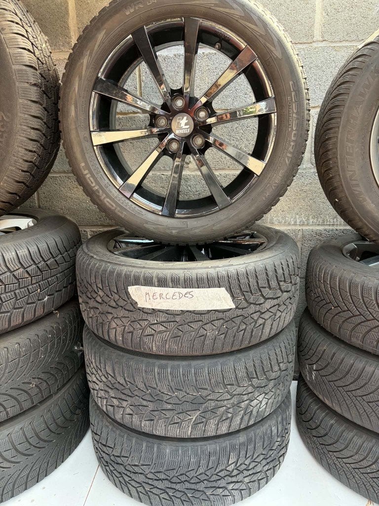 Kit Jantes Mercedes, Autos : Pièces & Accessoires, Pneus hiver, 17 pouces, Enlèvement, Utilisé