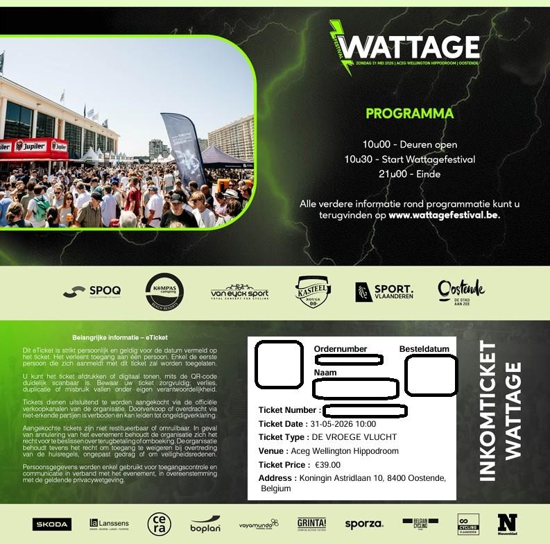Wattage Festival – 2 tickets, Tickets & Billets, Événements & Festivals, Deux personnes