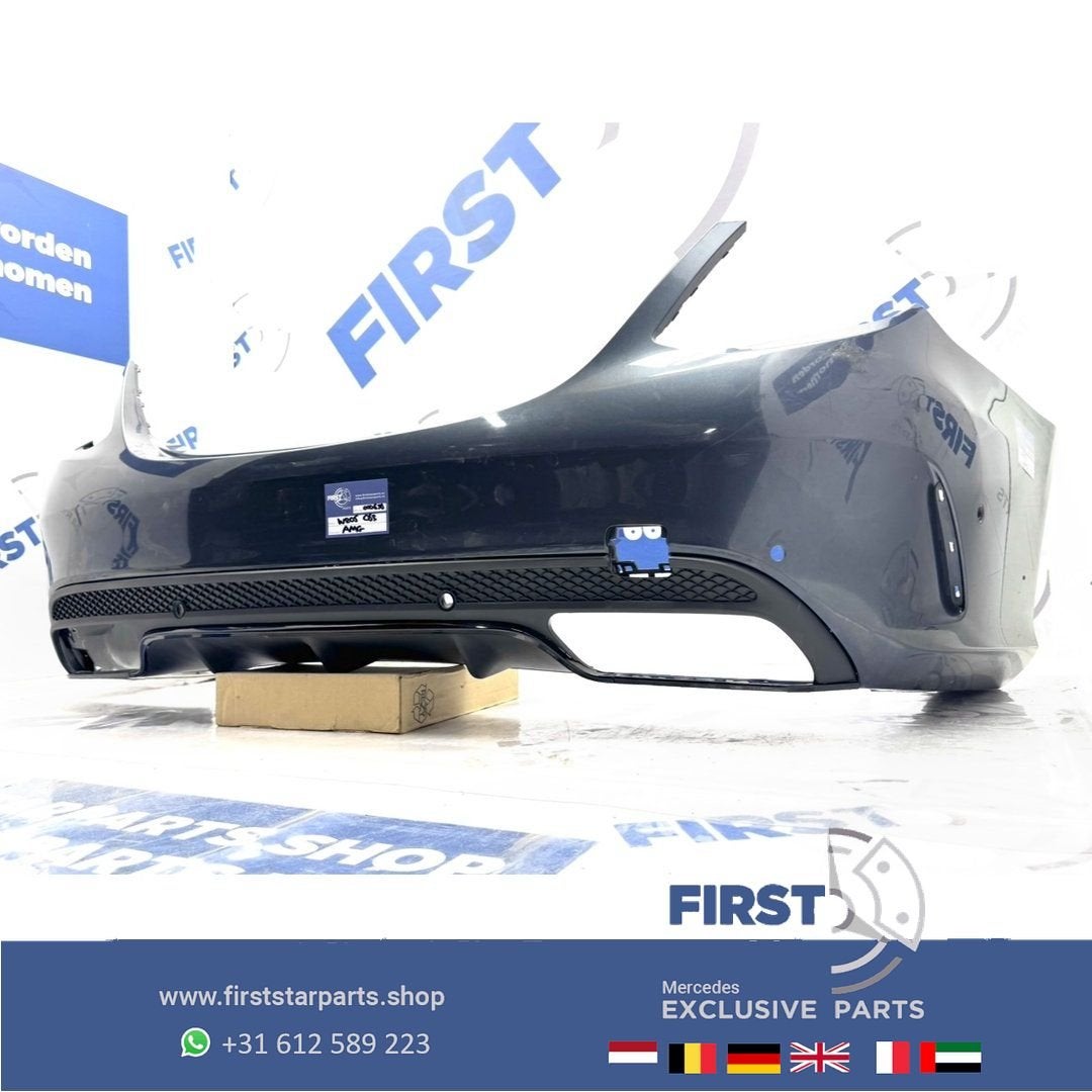 W205 C63 AMG ACHTERBUMPER + DIFFUSER ZWART WIT GRIJS BLAUW R, Arrière, Utilisé, -, -