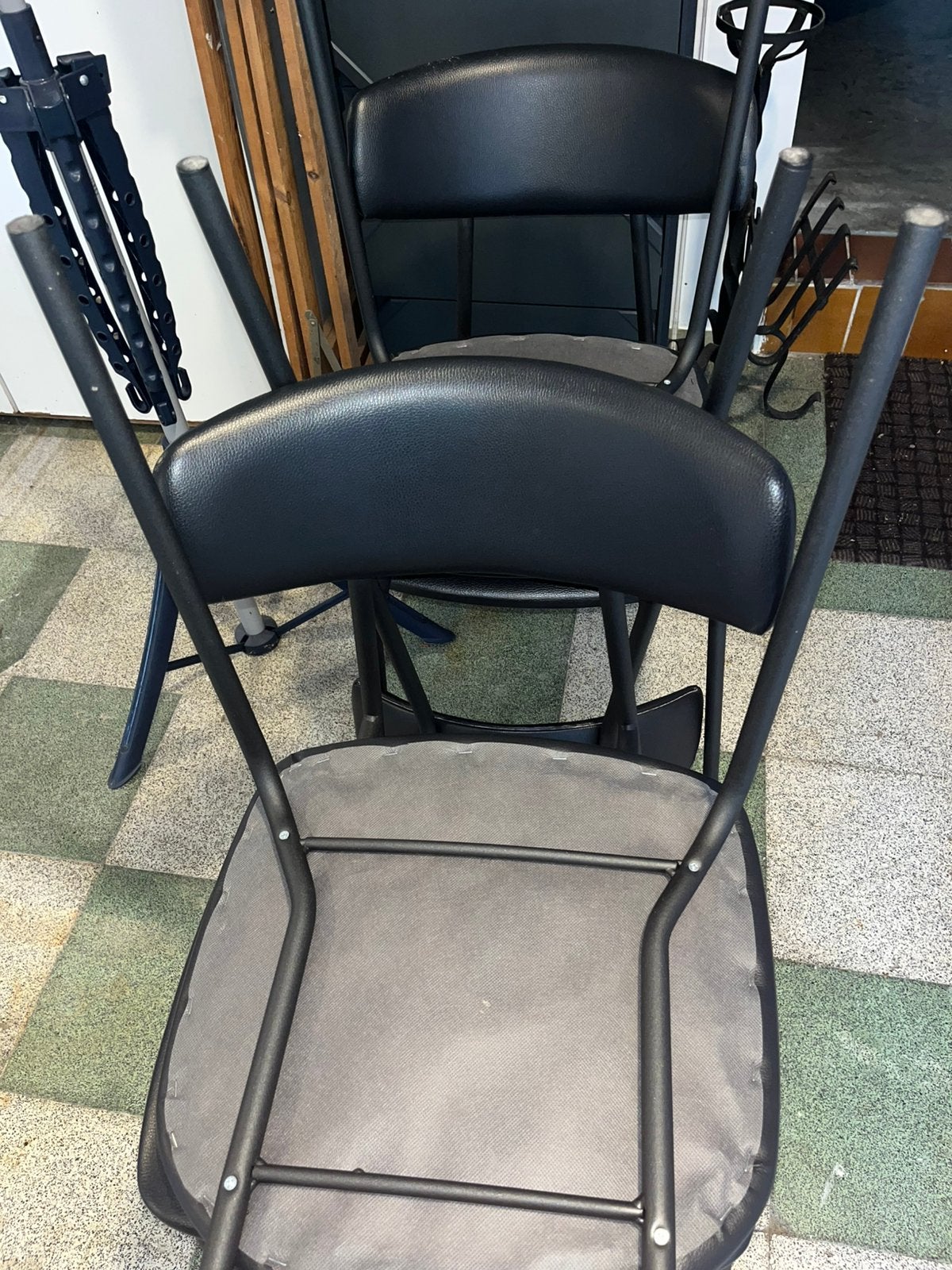 Keukenstoelen, Maison & Meubles, Chaises, Métal, Comme neuf, Enlèvement, Modern