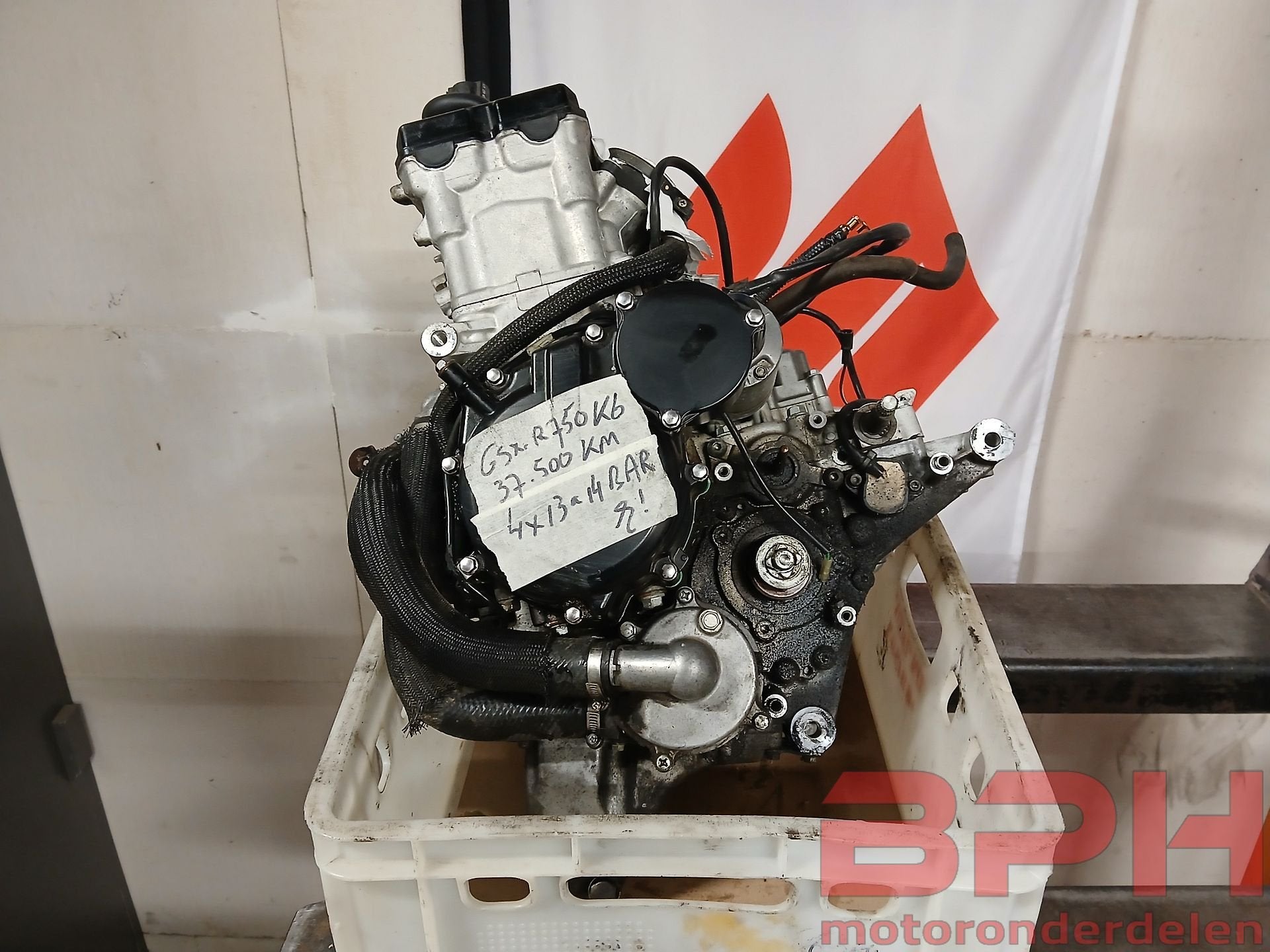 Motorblok Suzuki GSX-R 750 K6 - K7 2006 t/m 2007 GSXR engine, Motos, -, -, Enlèvement, Utilisé