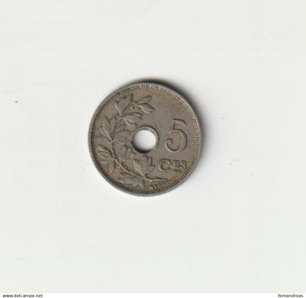 BELGIE BELGIE BELGIE 5 CENTIMES 1923 FR, Postzegels en Munten, Munten | België, Ophalen of Verzenden, Overig, Losse munt
