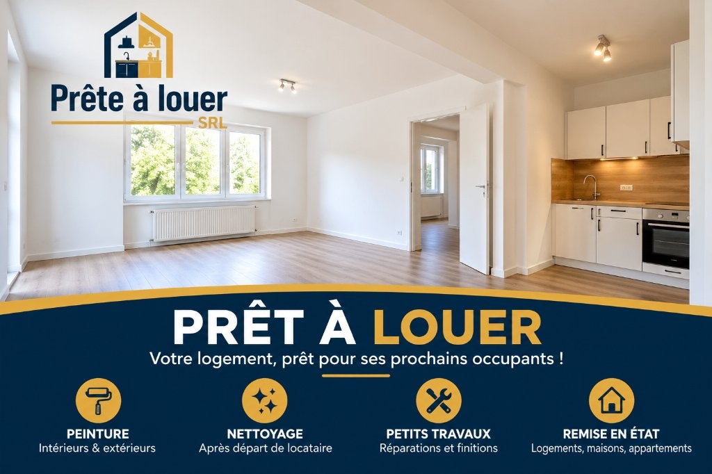 Remise en état, peinture, tri et nettoyage avant location