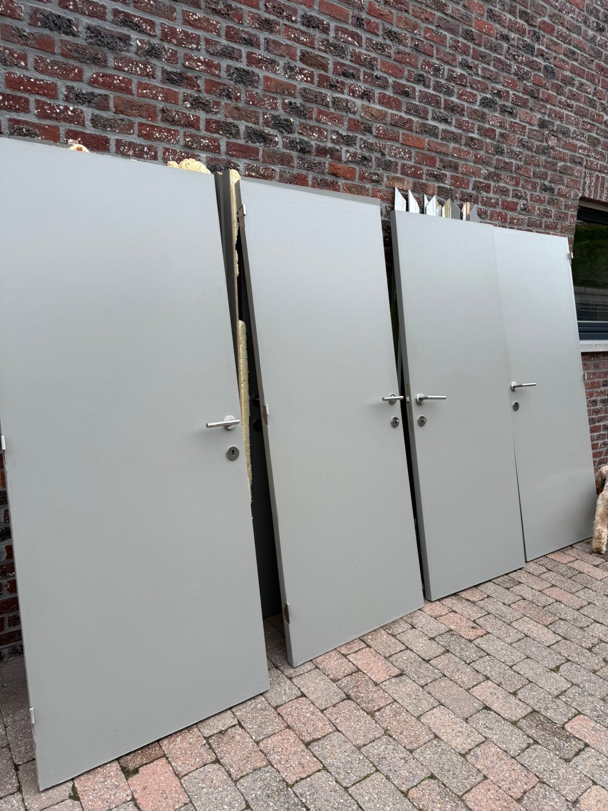 5 binnendeuren + afkasting, Ophalen, Gebruikt, 80 tot 100 cm, Binnendeur