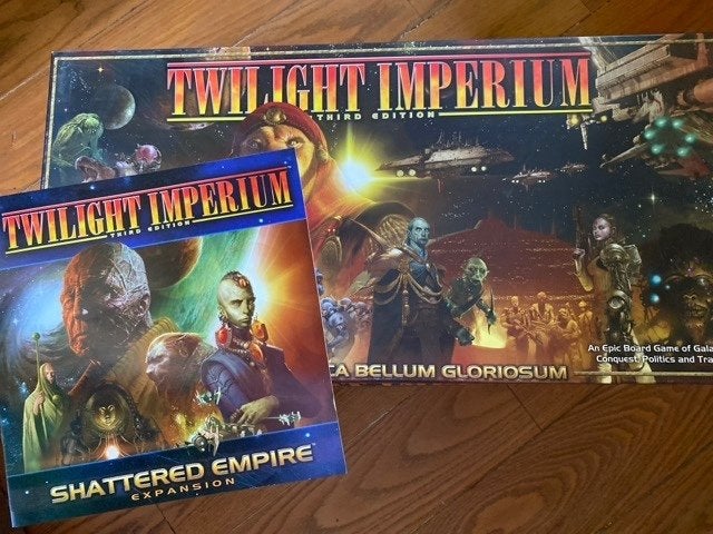 TWILIGHT IMPERIUM 3rd ed + SHATTERED EMPIRE - fantastisch, Verzenden