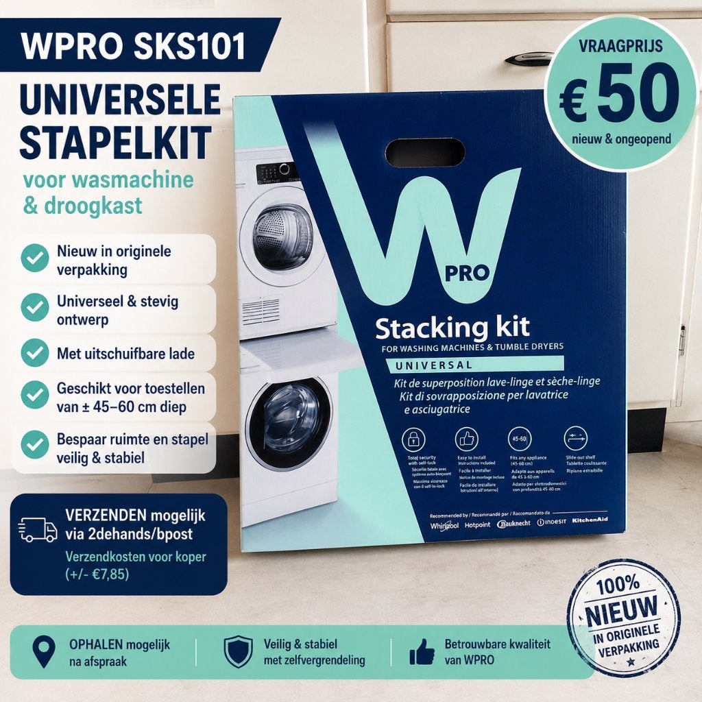 WPRO SKS 101 pour laveuse et sécheuse, Electroménager, Pièces & Accessoires, Enlèvement ou Envoi, Neuf