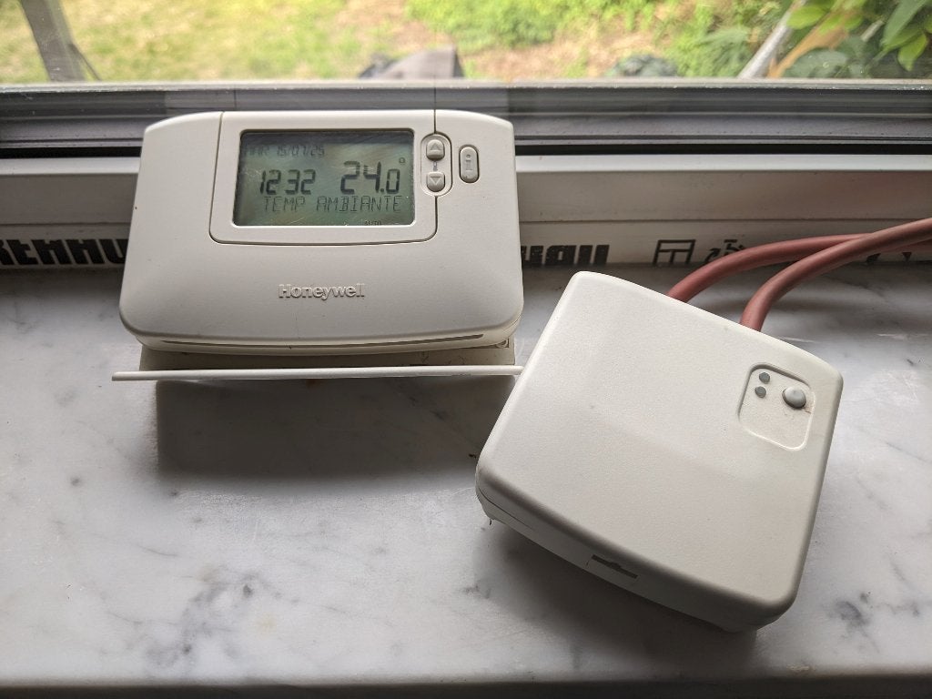 Honeywell BDR91 draadloos relais en CMS927 thermostaat, Doe-het-zelf en Bouw, Thermostaten, Gebruikt, Ophalen of Verzenden
