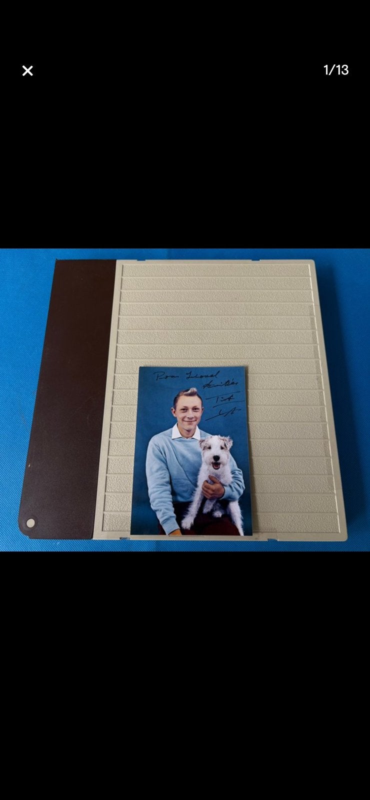 Kuifje originele film rol met kaart, Collections, Personnages de BD, Enlèvement ou Envoi, Tintin, Comme neuf, Statue ou Figurine