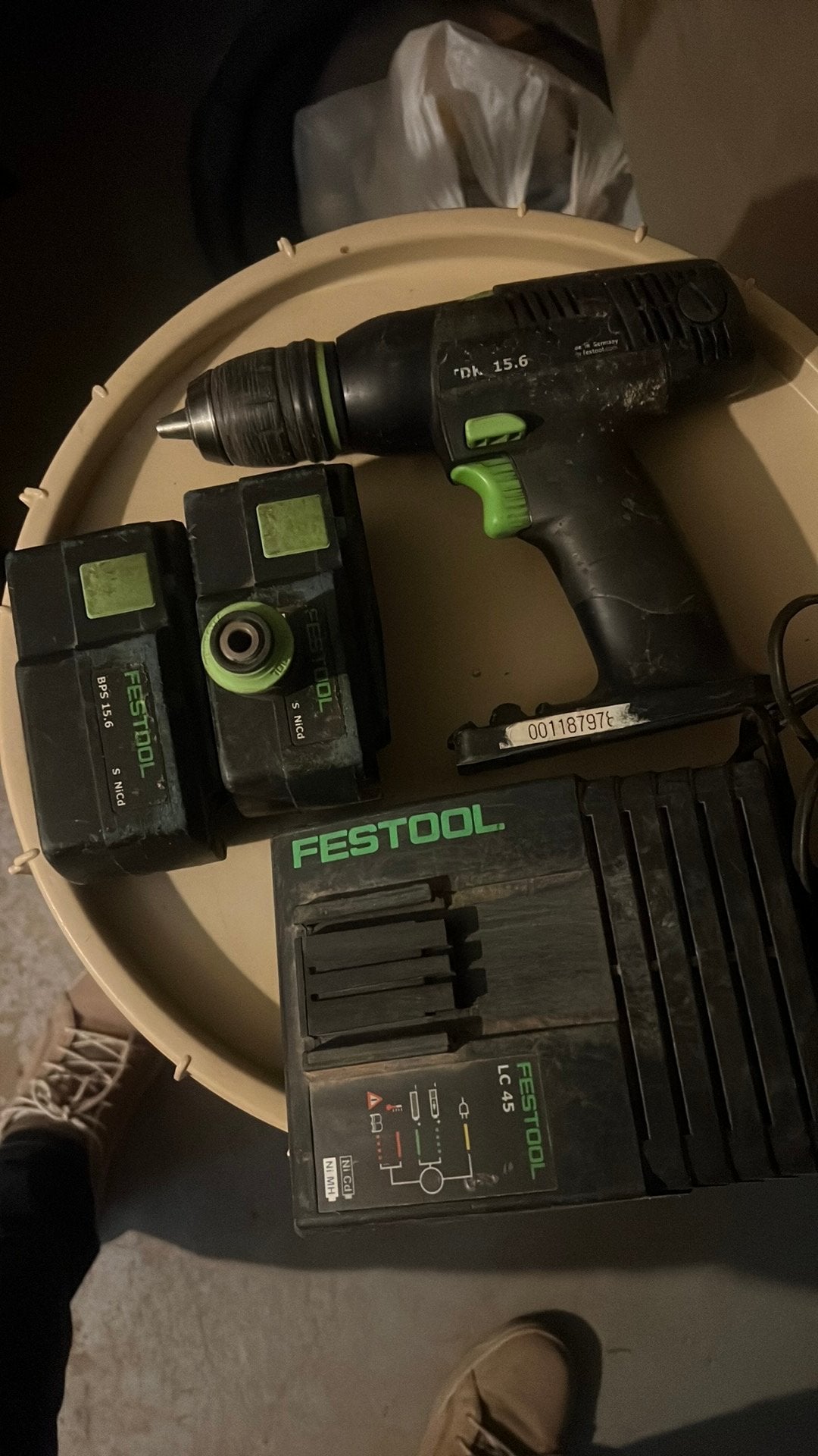 Perseuse festool, Bricolage & Construction, Vitesse variable, Enlèvement, Utilisé, Foreuse et Perceuse