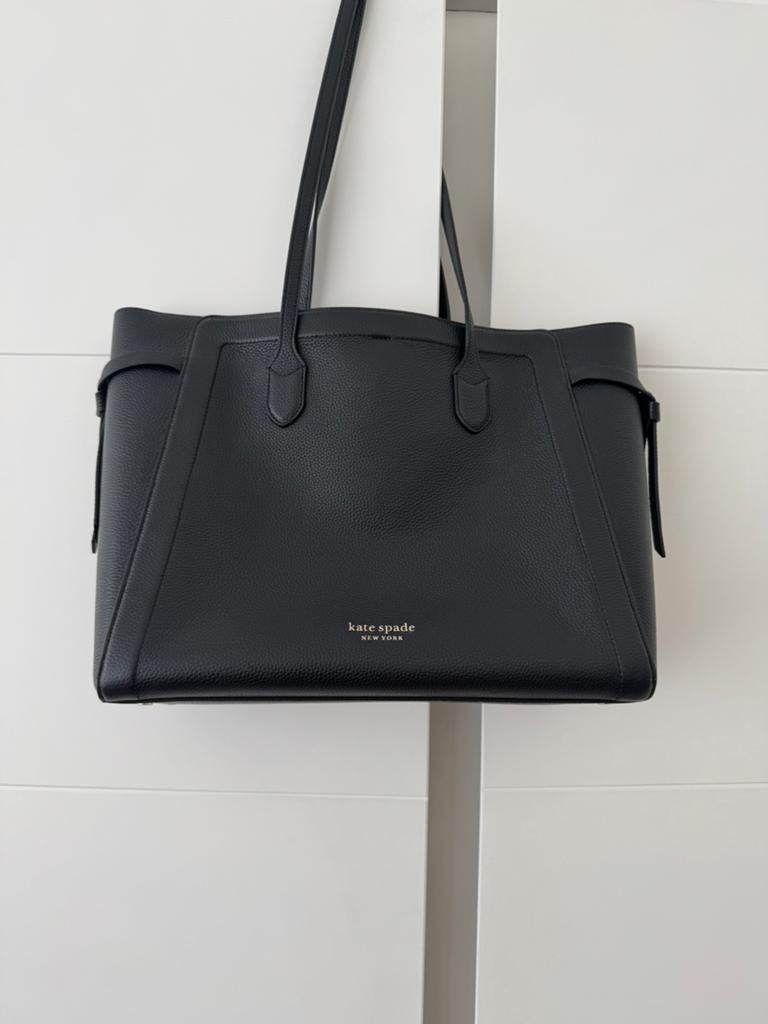 Kate Spade draagtas van zwart generfd leer, Ophalen, Zo goed als nieuw, Zwart
