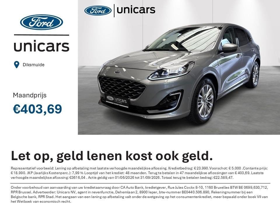 Ford Kuga 2.5i PHEV Aut. 165kW Vignale (automatique), Autos, 1773 kg, 2500 cm³, Entreprise, Hybride rechargeable