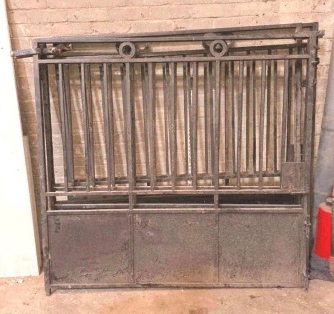 lot de 2 doubles barrières ferronnerie Verviers 1900, Jardin & Terrasse, Enlèvement ou Envoi