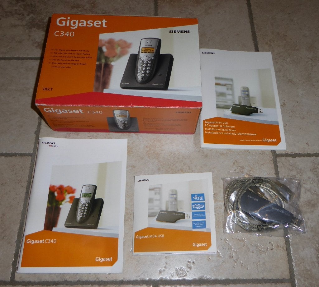 Huistelefoon " Gigaset C 340 " + PC Adapter, Ophalen, Gebruikt