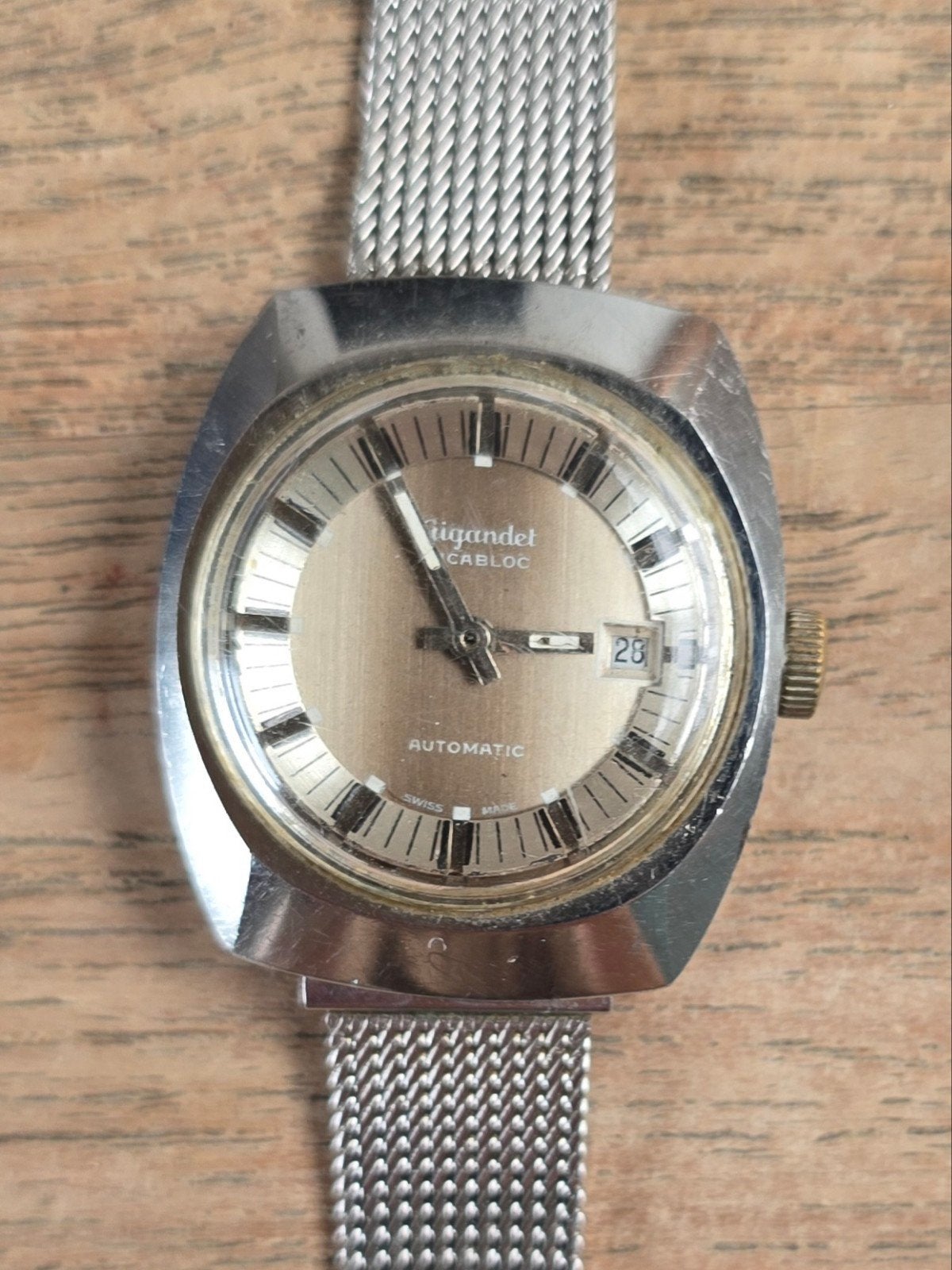 Nog werkende #vintagehorloge van #Gigandet ##Swissmade, Handtassen en Accessoires, Ophalen of Verzenden