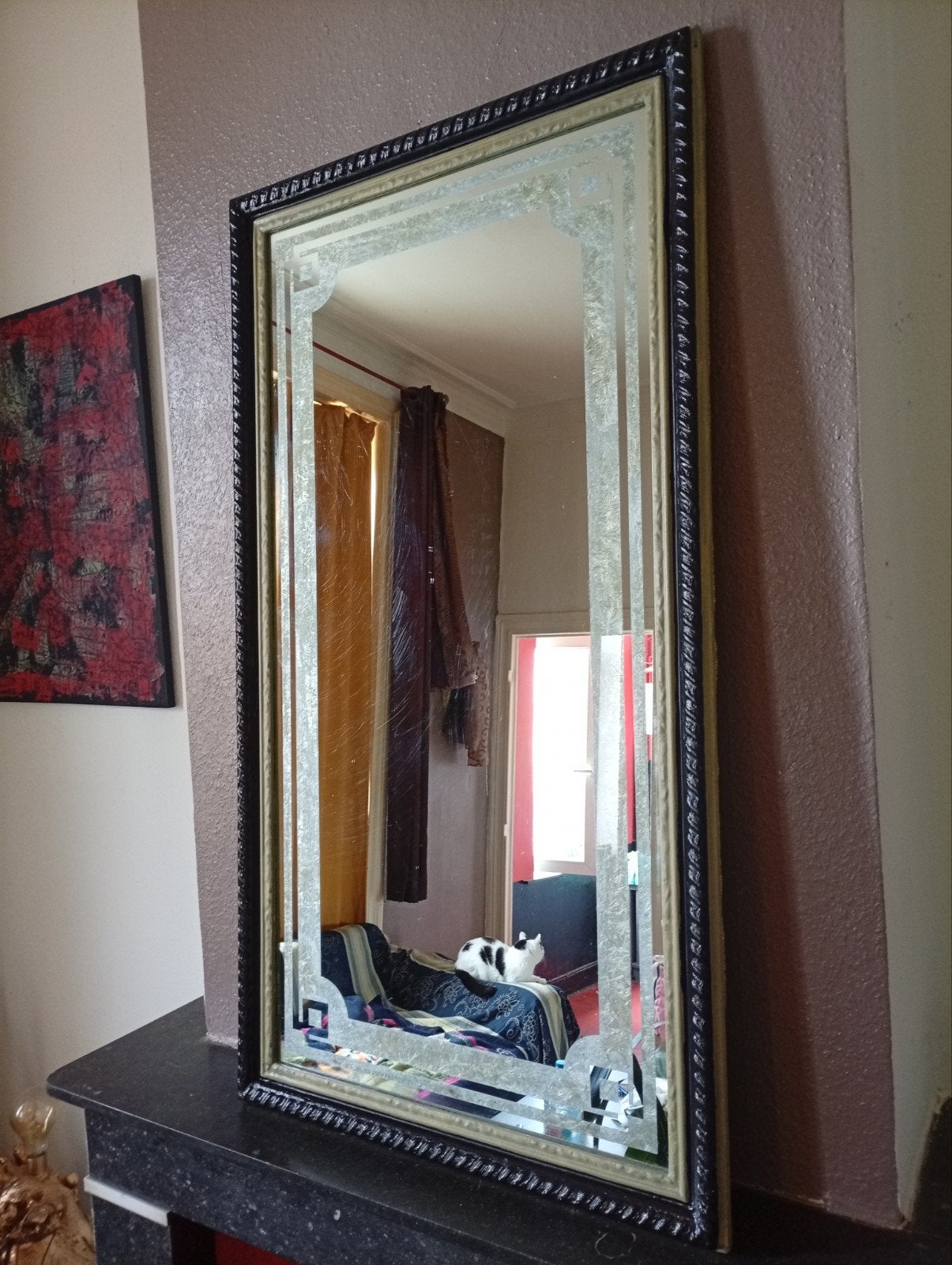 Grand miroir moderne, Antiquités & Art, Enlèvement