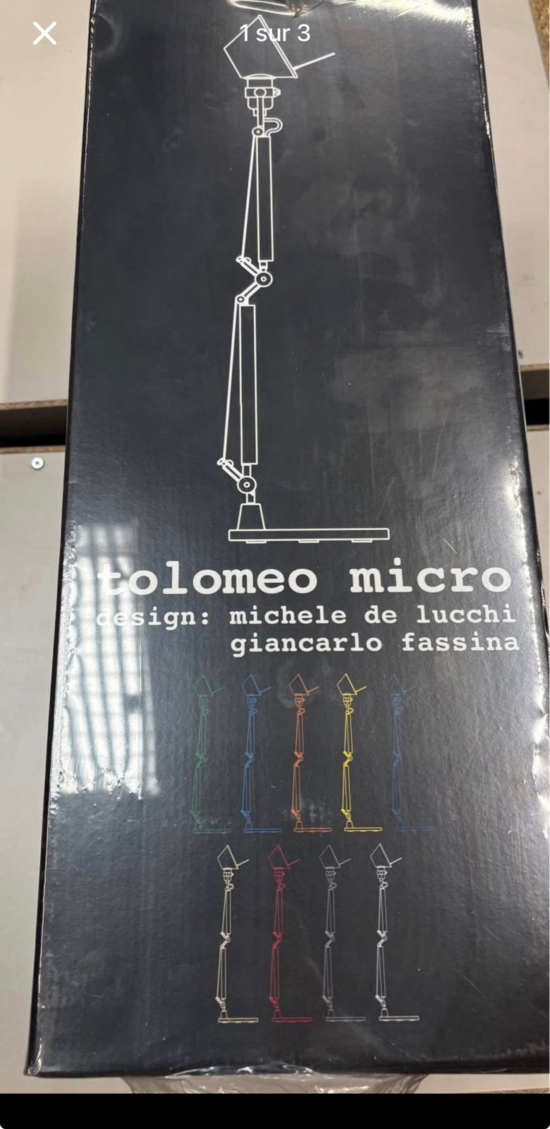 Lampe tolomeo micro, Noir, Enlèvement, Comme neuf, Artemide