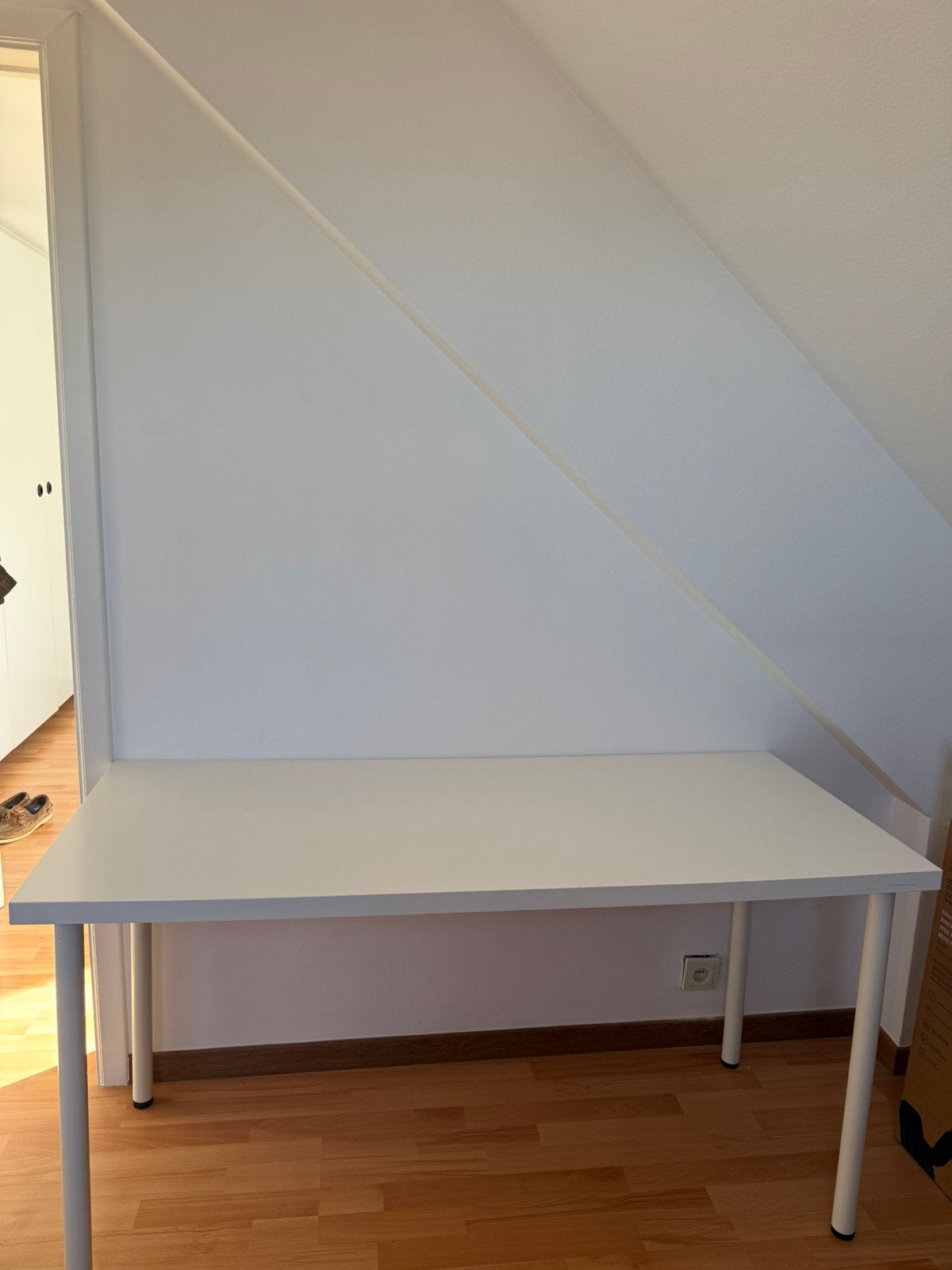 Bureau IKEA blanc 120x60cm, Maison & Meubles, Enlèvement, Utilisé, IKEA, Blanc