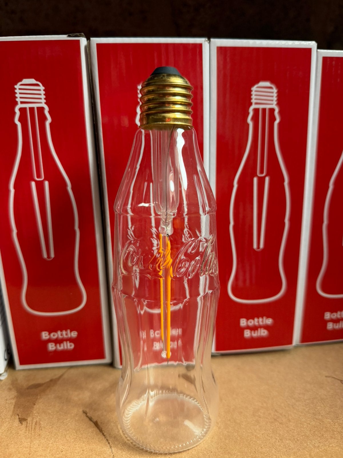 28x Coca-Cola Bottle Bulb LED Lamp – Nieuw in Doos, Led-lamp, Nieuw, Ophalen of Verzenden, Overige merken