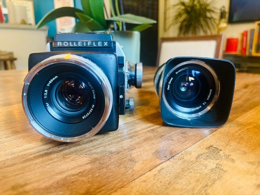 Rolleiflex SL66 + 2 objectifs Carl Zeiss 80mm & 50mm, Enlèvement ou Envoi, Utilisé, Autres Marques