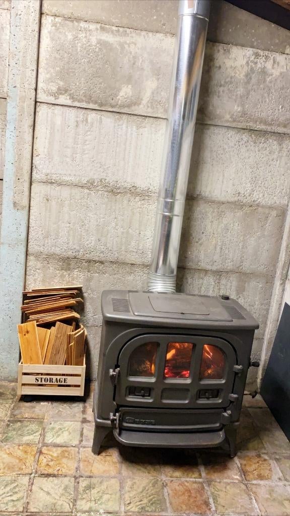 Verstelbare gietijzeren hout- en kolenkachel Dovre Focus ALL, Huis en Inrichting, Kachels, Ophalen, Houtkachel, Zo goed als nieuw