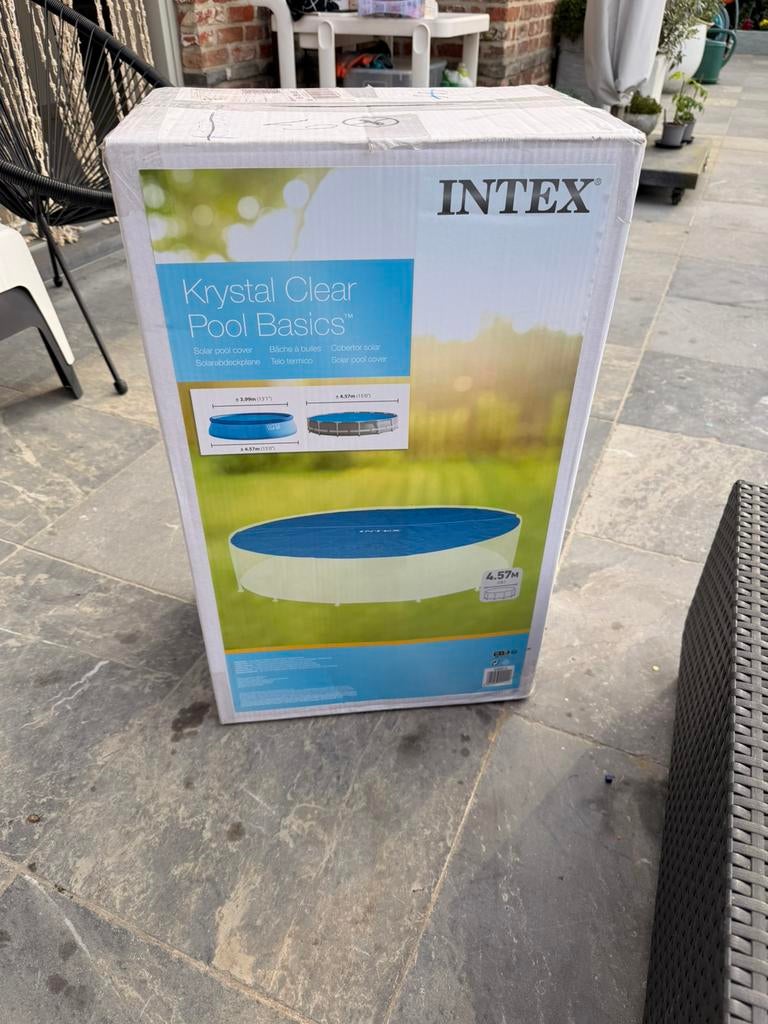 Intex solar cover / noppenfolie nieuw 457, Ophalen, Zo goed als nieuw