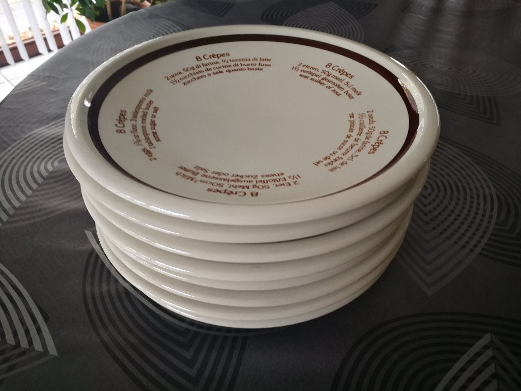 8 vintage pannenkoekenborden, Ophalen, Gebruikt, Overige merken, Vintage
