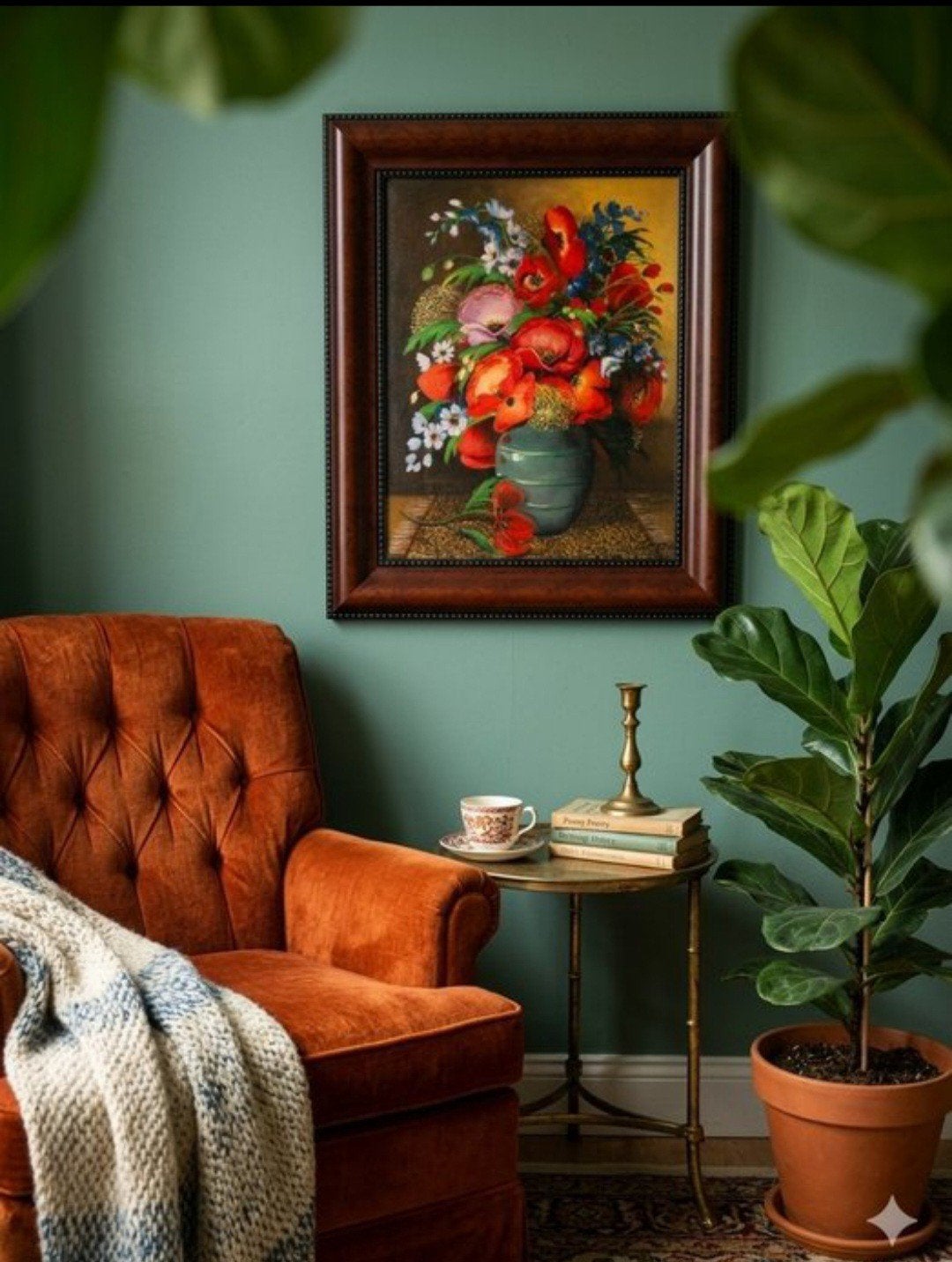 Nature morte florale Coquelicots Émy 1980, Enlèvement ou Envoi